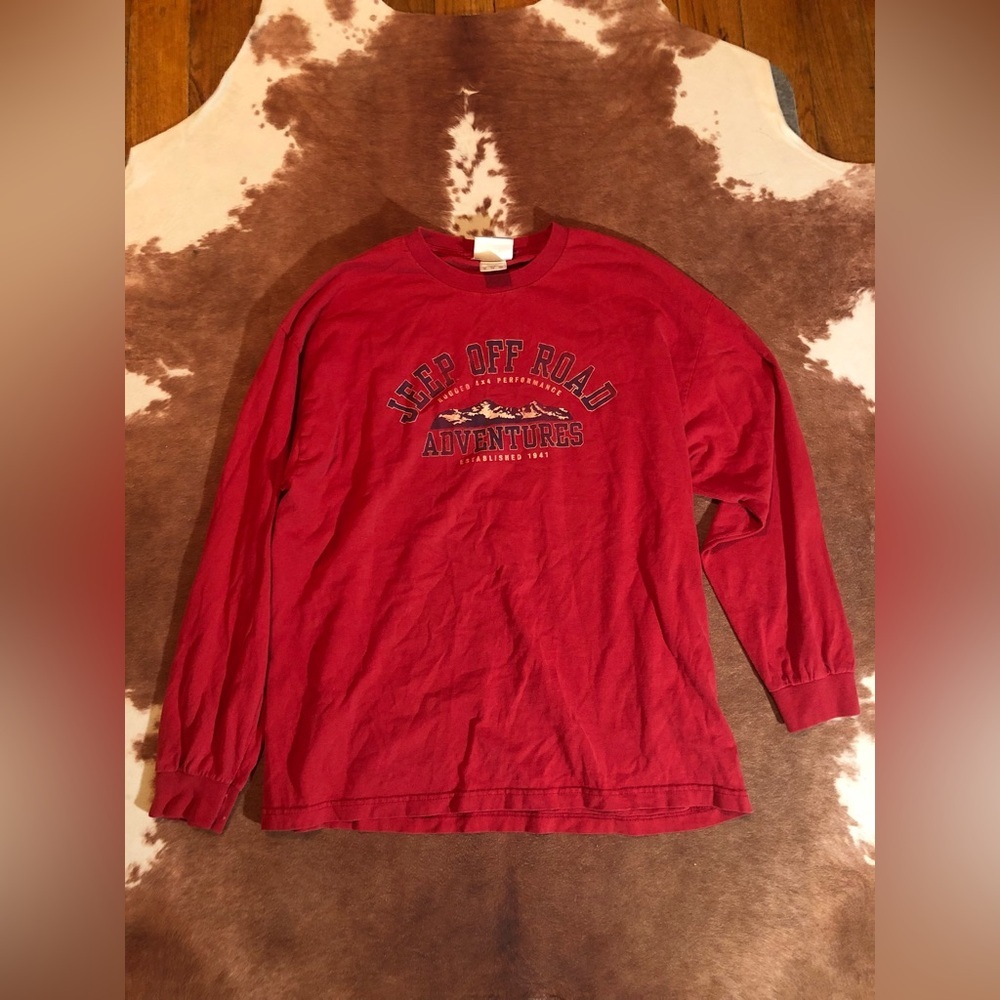 Vintage Jeep long sleeve shirt 
size XL